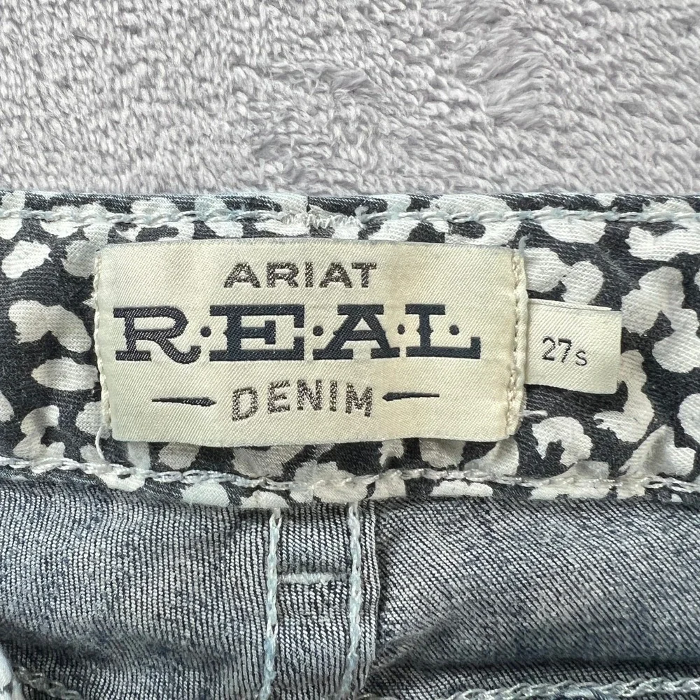 Ariat R.E.A.L. Low Rise Stretch Rosy Whipstitch Boot Cut Jeans 27 Lakeshore Wasg - Picture 4 of 9